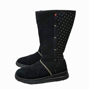 UGG Black and Gold Winter Boots
